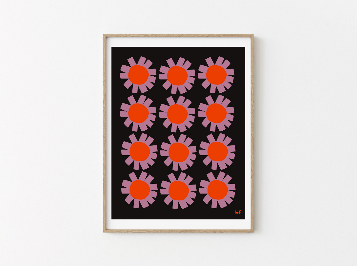 Dark Flowers Print