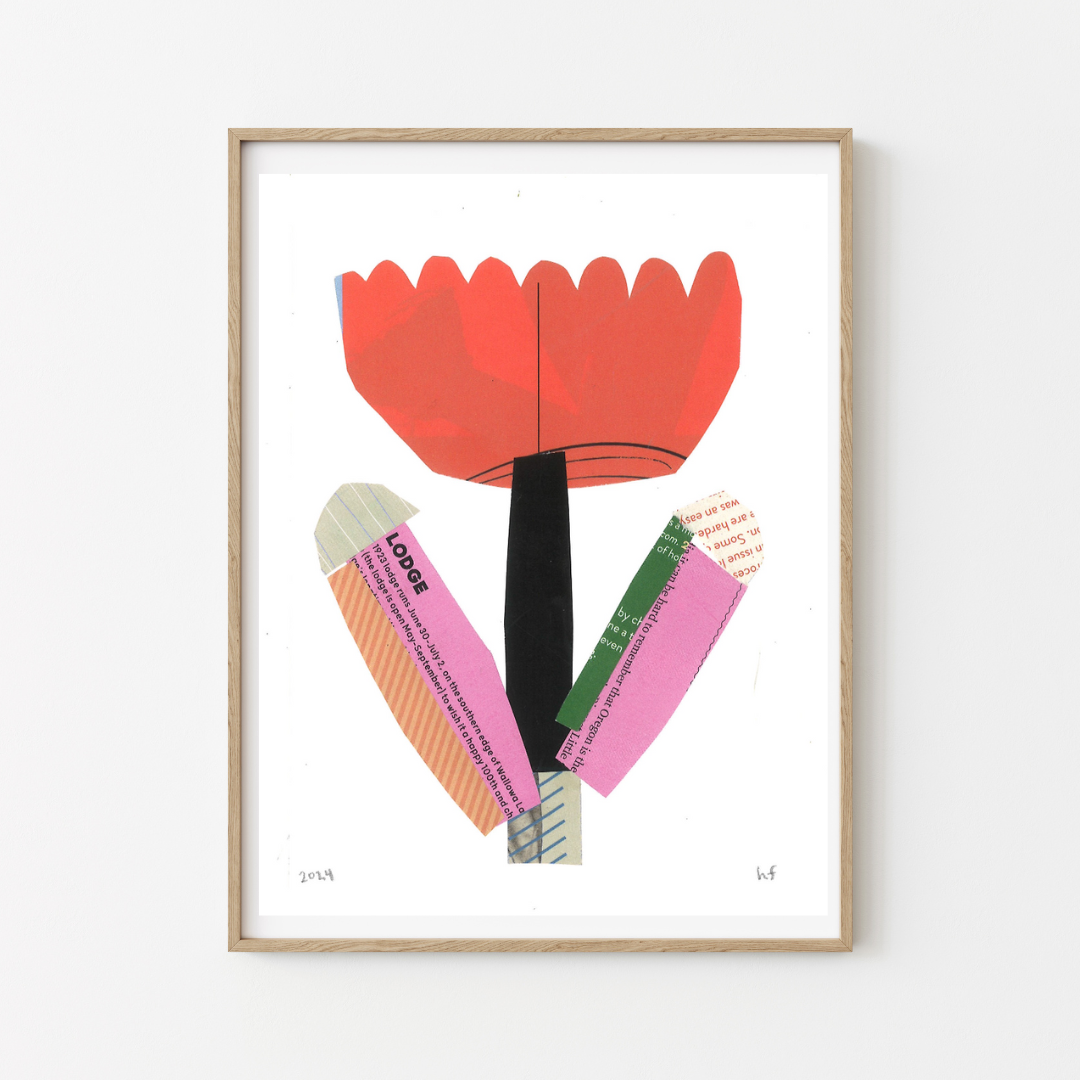 Collage Flower 8x10 Print