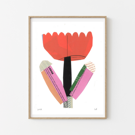 Collage Flower 8x10 Print